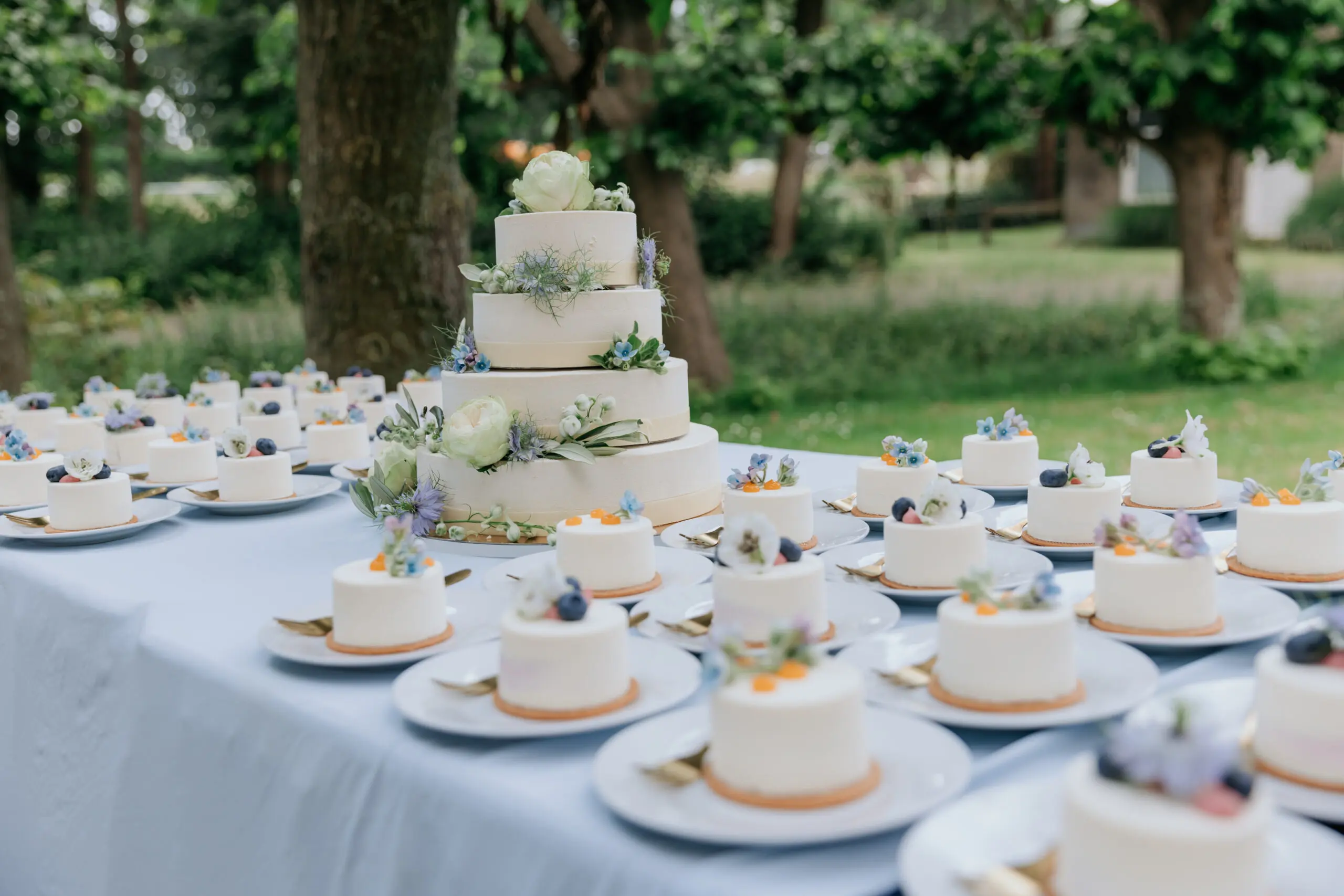 Bruidstaart detail decoratie