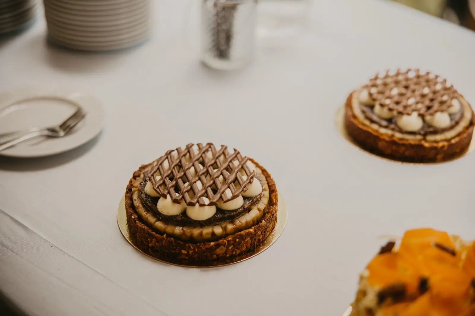 Artisan chocolate tart