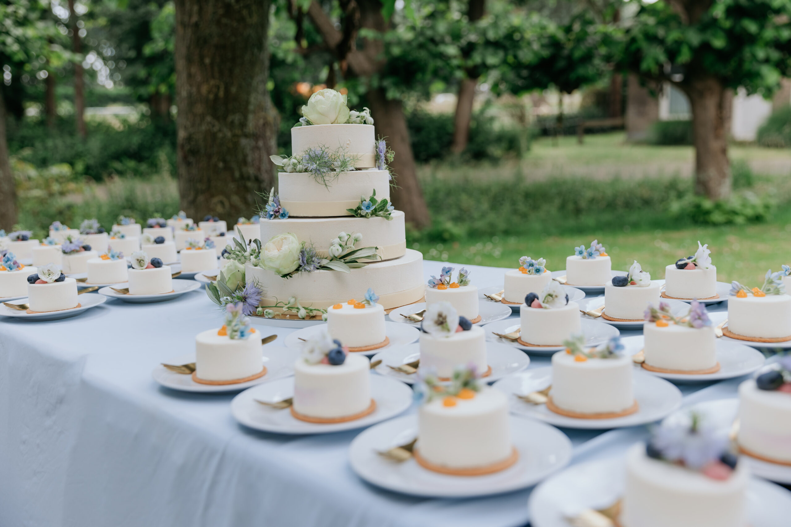 Bruidstaart detail decoratie