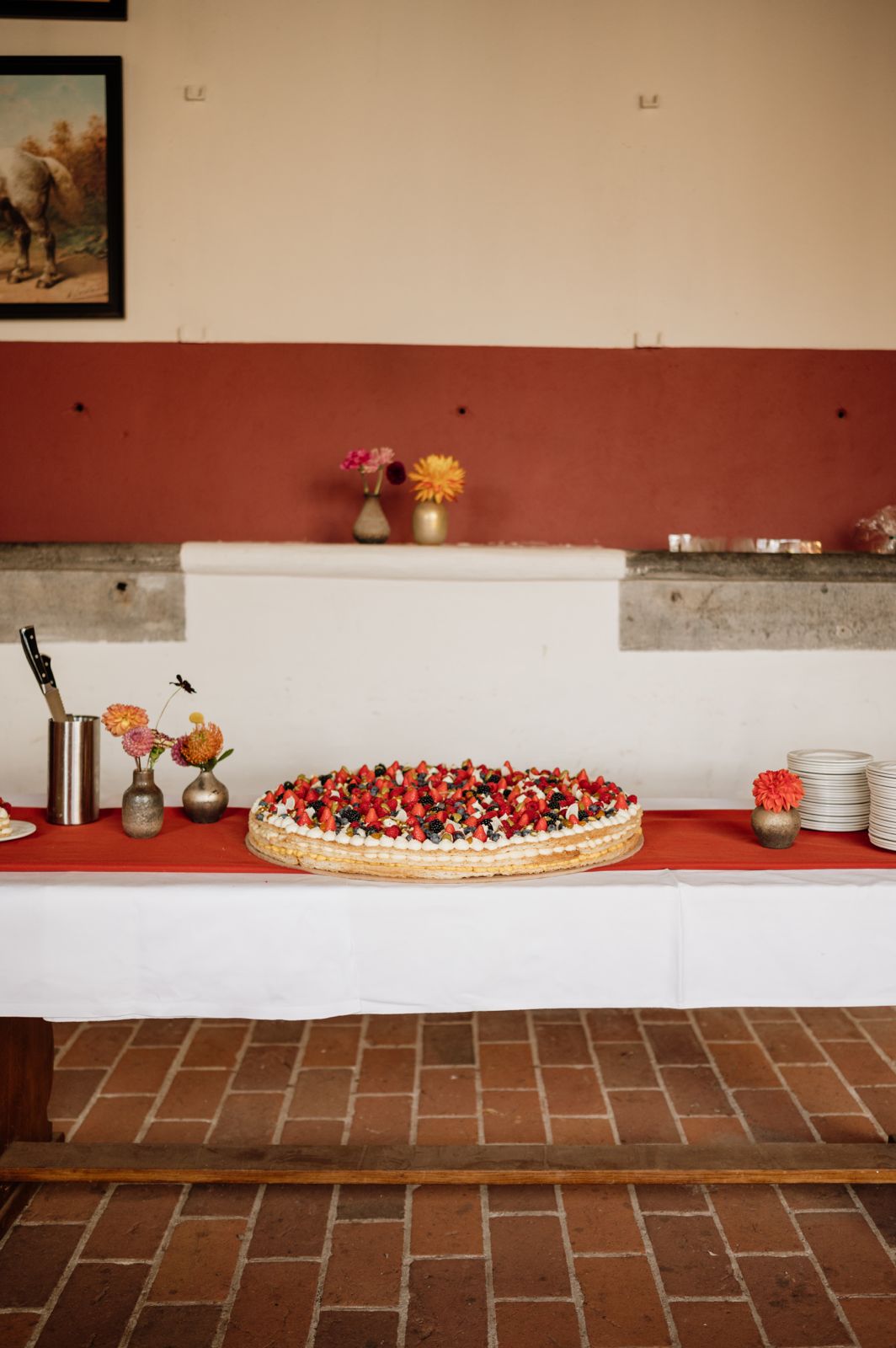 Elegante bruidstaart